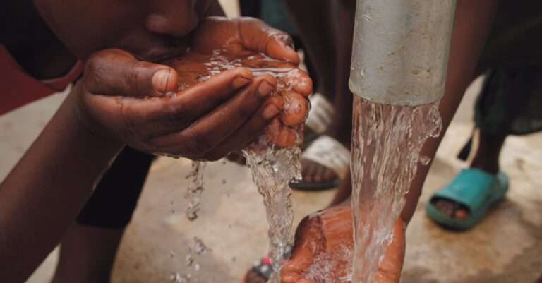 drinking borehole water