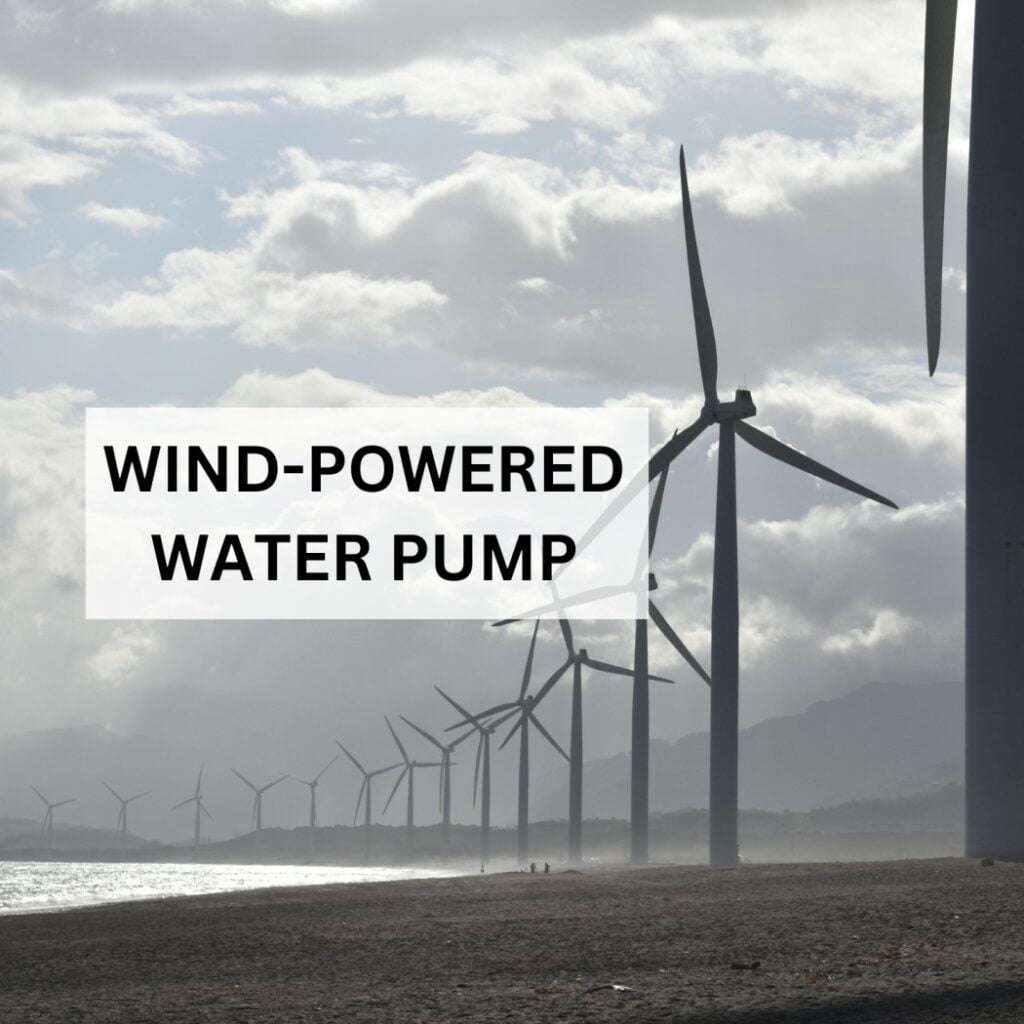 wind powered water pump