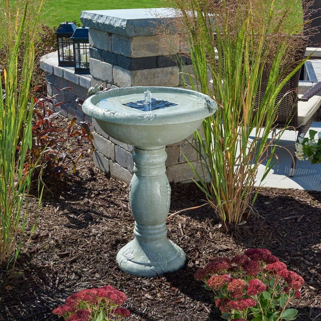 solar fountain for bird bath