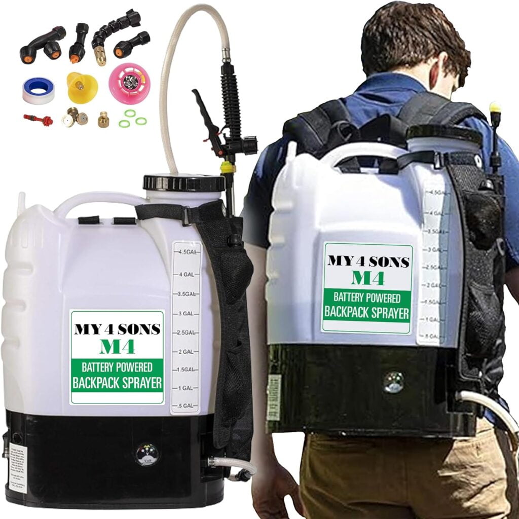 m4 battery powered backpack sprayer