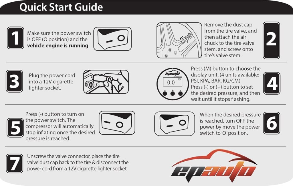 how to use a tire pressure gauge with inflator