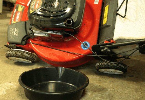 Change the Oil on lawn mower