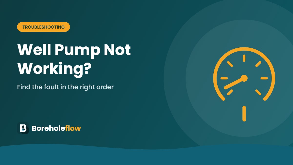 Well Pump Not Working? 7 Checks in Order (Troubleshooting Flowchart)